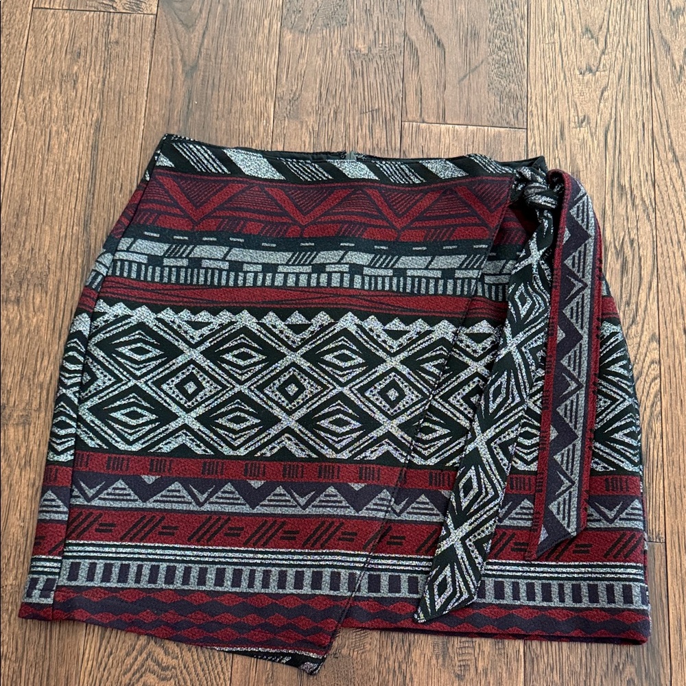 Express NEW Black Skirt with Tie Detail